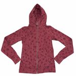 Lululemon  Cotton Fleece Pixie Floral So Merlot Redwood Scuba Hoodie Jacket 4 Photo 4