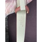 belt vegan leather tan interlocking circles buckle gold Photo 8