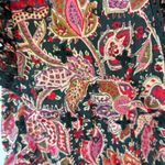 Jennifer Grace Colorful Floral Side-Tie Flutter Sleeve Faux Wrap Top Sz XL NWT Photo 7