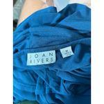 Joan Rivers  Blouse Blue Tiered Swing Chiffon Fairycore Officecore Medium Photo 5