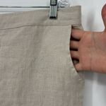 Iximo 100% Linen Paperbag Pants Women’s Size XXL in Light Tan Khaki New w/ tags! Photo 7