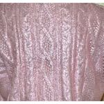 NWOT She & Sky Ladies Cable Knit Sleeveless Sweater Metallic Pink Cropped Size L Size L Photo 7
