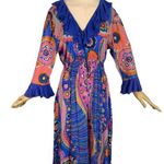 Vintage 1960s Playsuit Romper Size Large Blue Photo 0