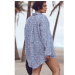 Anthropologie  Anisa Rise & Shine Button Down Shirt medium Oversized layered Photo 1