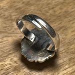 Sterling Silver Turquoise Flower 925  Ring Photo 11