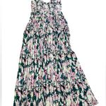 Bloomcore Floral Pleated Maxi wide leg jumpsuit Pink Size M Photo 3