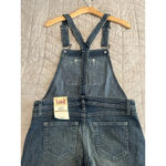 LEI Overall Shorts Juniors Size 3 Blue Denim Jean Overalls Shoulder Buckle NEW Photo 8