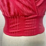 Better Be  Coral Cropped Puff Sleeve Wrap Shirt Photo 2