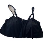 Torrid Black Adjustable Convertible Wireless Straight Flounce Bikini Top Size 2X Photo 6
