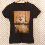 Goodie Two Sleeves  Snapcat kitty snap CAT tee T-shirt T shirt women's size M Photo 1