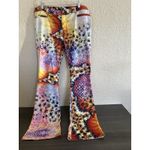 Tesoro Moda Large Fly Zipper‎ Flare Bell Bottoms Whimsical Rare Unique Colorful Size XL Photo 1