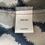 Amber Sun Womens Top M Silk Painter Career Office Business Casual Quiet Luxury Blue Size M Photo 6