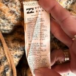 Billabong Faux Fur Leopard Pullover 1/2 Half Zip Sweater Size XL Photo 7