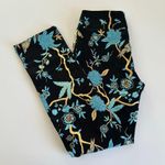 Soft Surroundings Chinoiserie Black Foil Bird & Floral Print Straight Pants XS Photo 8