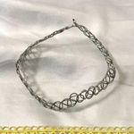Early 2000's Whimsical Pastel Blue Silver Lace Choker Collar Necklaces Lot of 5 Photo 0