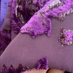 Faviana Vintage 90s Dark Purple Metallic Babydoll Sleeveless Cocktail Dress Photo 12