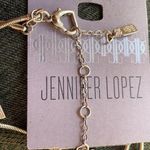 Jennifer Lopez layered rhinestone bar necklace Photo 3