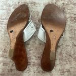 Jack Rogers  USA Western White Leather Wedge Sandals Women’s Size 11 Photo 3