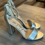 Sam Edelman Yaro Metallic Silver Heels Size 9 Photo 0