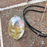 Mother of Pearl and Silver pendant and ring set Photo 2