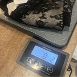 Worthington  Lace Burnout Black Top Womens Medium V Neck Sexy Tank Dark Romantic Photo 6