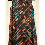 Missoni M Printed Synthetic Silk Sleeveless Shift Dress Black Multi Size 40 NWT Photo 5