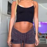 Free People intimately black seamless skinny strappy camisole tank top Photo 1