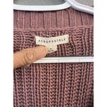 Aeropostale  Pink Crop Cable Knit Sweater Cozy Soft Cable Knit‎ Women’s Medium Photo 1