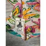 Easel Los Angeles Floral Print Wrap V Neck Smocked Back Mini Dress L White Size L Photo 5