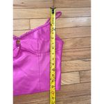 WAYF  faux leather cami top Hot pink‎ large Photo 2