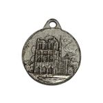 Notre Dame‎ de Paris Medal Virgin Mary Child Religious Charm Pendant Silver Tone Photo 2