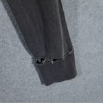 Joah Brown Distressed Cropped Shirt One Size Gray Long Sleeve! Photo 4