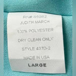 Judith March | Blue One Shoulder Asymmetrical Mini Dress Style #4370-2 | Large Photo 3