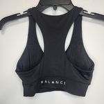 Balance Athletica  Vitality Sports Bra Womens S Black Racerback Removable Pads Photo 3