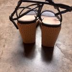 Marc Fisher Womens Zeki Black Leather Wedge Heels Shoes 8 Medium Photo 4