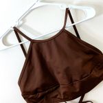 SKIMS  high neck bikini top in cocoa size L Photo 5
