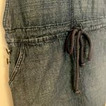 Gap Vintage Y2K Lightweight Denim Drawstring Waist Overall Mini Dress (S) Photo 2