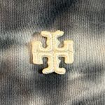 Tory Burch Sports Hoodie Tie Dye French Terry Sweatshirt Cotton Large Navy Blue Photo 6