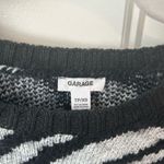 Garage zebra cropped sweater, size xs Photo 1