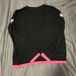 PINK - Victoria's Secret PINK Vintage Victoria's Secret Black and Pink Crew Neck Sweater Photo 1