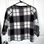 Tahari  XS Plaid Cuffed Arm Sweater Photo 0
