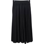 Red Valentino  Black Flowy Pleated Midi Skirt Luxe Technical Fabric US 4 IT 40 Photo 2