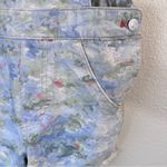 Pilcro  Anthropologie Cut Off Denim Short Overalls Womens 25 Pastel Beachy Jean Photo 6