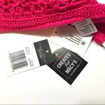 California Waves pink crochet bralette swim top Photo 3