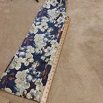 Uniq Size Small S Floral Blue Flower Pants Wide Leg NWT NEW Trendy Boho Photo 8