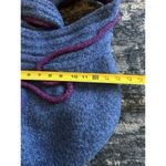 Handmade Hobo Bag Purse Slouchy Tote Boho Hippie Artsy Blue/Purple Wool? Fleece Photo 5