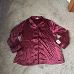 Croft & Barrow Croft & Borrows Autumn Wine Satin Pajama Set SIZE L Photo 1