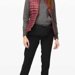 Lululemon Pack It Down Vest *Shine Chianti Red Size 4 Photo 3