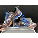 Nike Free Run 5.0 Black/Blue Fabric Lace Up Running Shoe Women's Photo 1