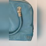Cole Haan Cole Hann Stunning Teal Vegan Leather Bag with Braided handles & Gold Hardware Photo 14